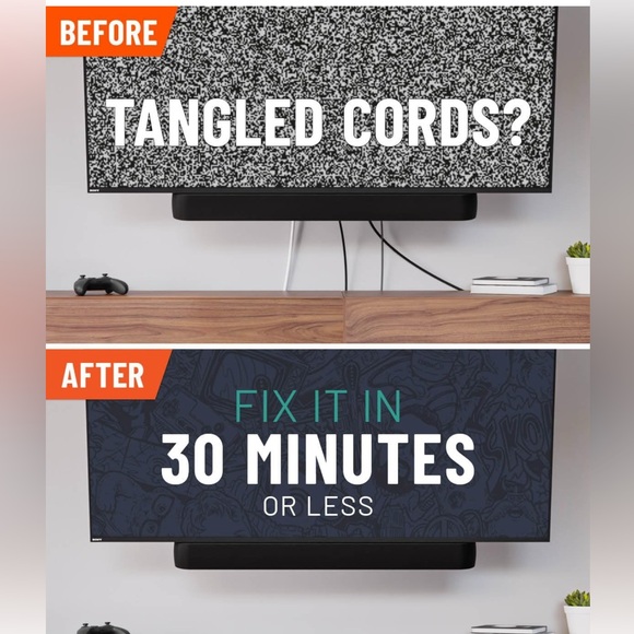 White In-Wall Cable Management Kit - Picture 5 of 10